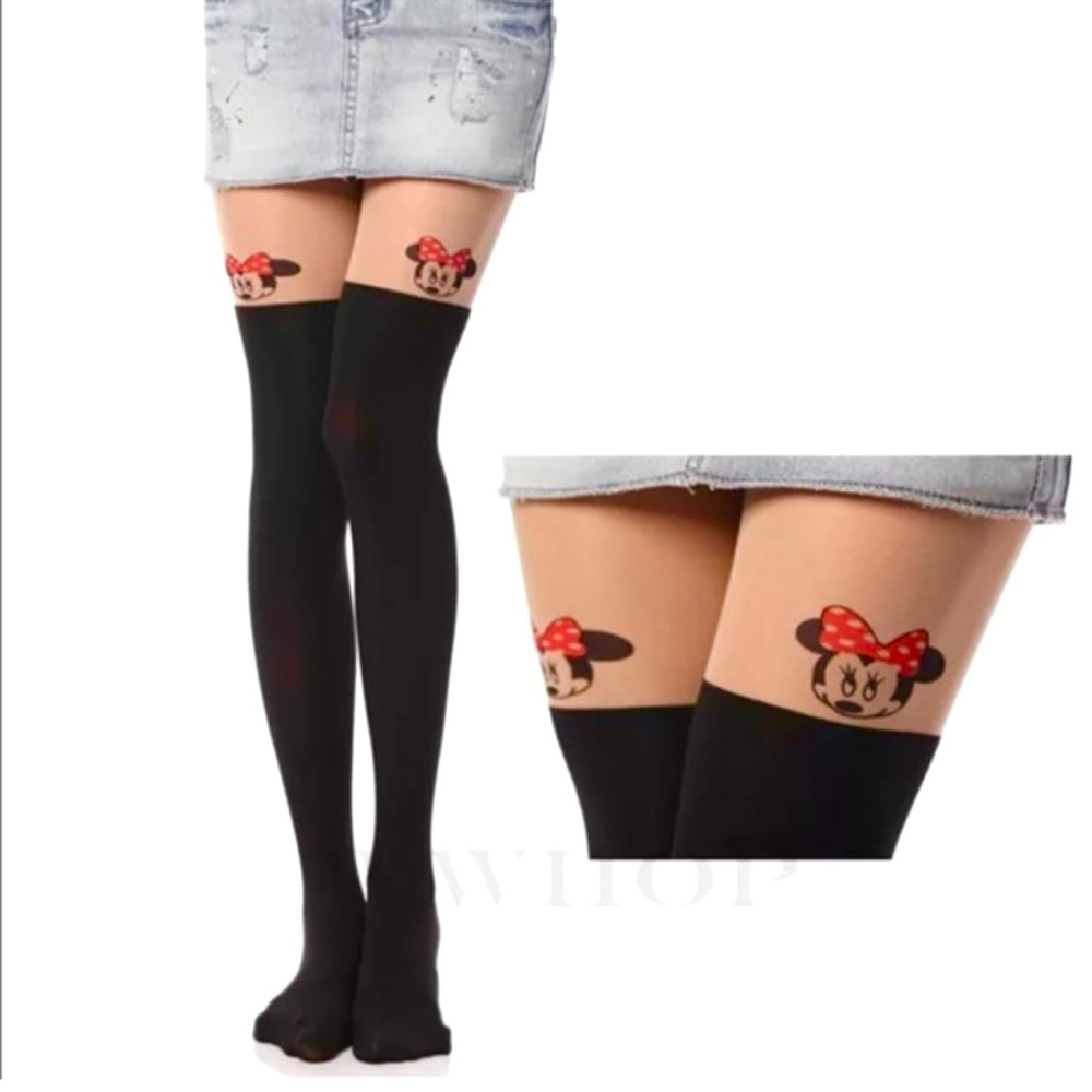 Cat Leggings, Tattoo Pantyhose Minnie